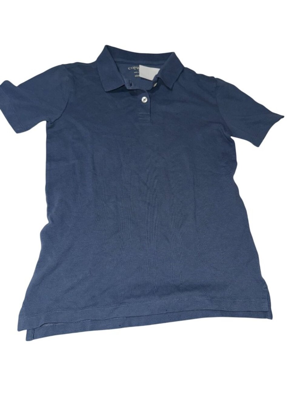Crewcuts Boys Polo Shirt Size 10 Blue Short Sleeve 100% Cotton Casual Comfort Ma